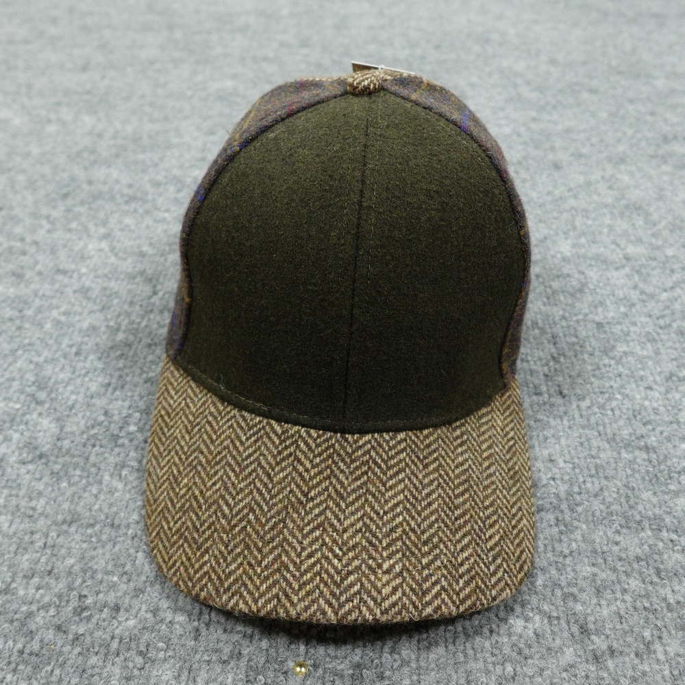 Natural Reflections Hat Cap Strap Back Womens One Size Brown Herringbone Tweed